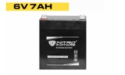 Batería de gel de plomo de Nitro  6V 7Ah / 20Hr NM6-7