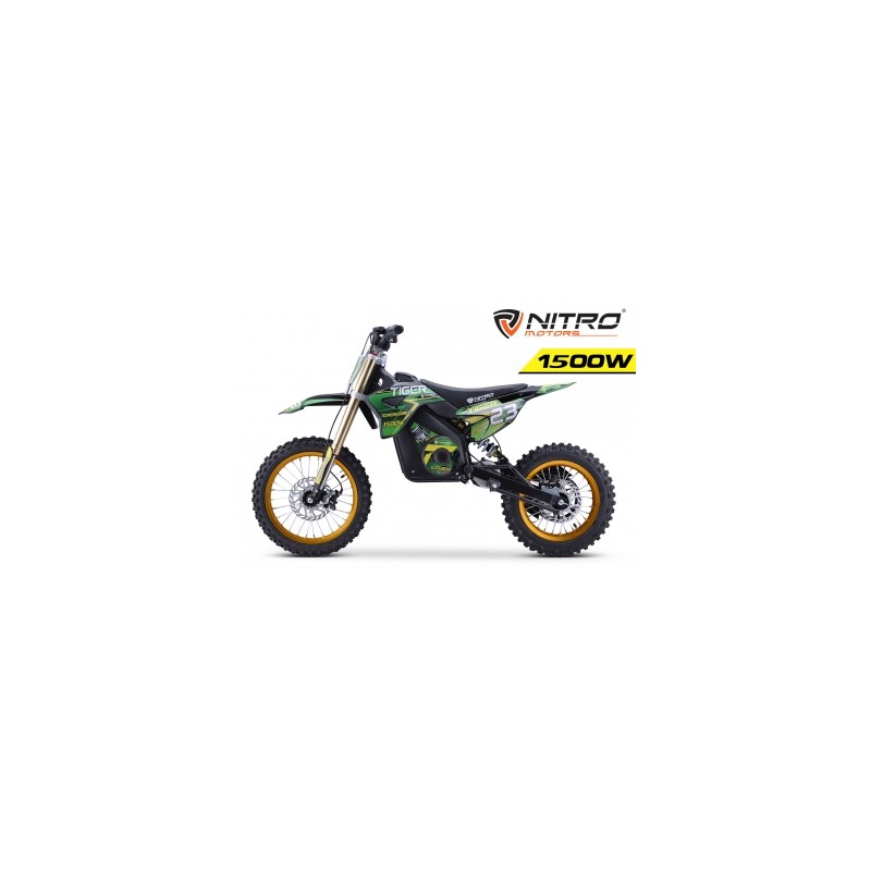 Moto Cross Électrique : Tiger 1500W 48V LI-ION Mini Moto